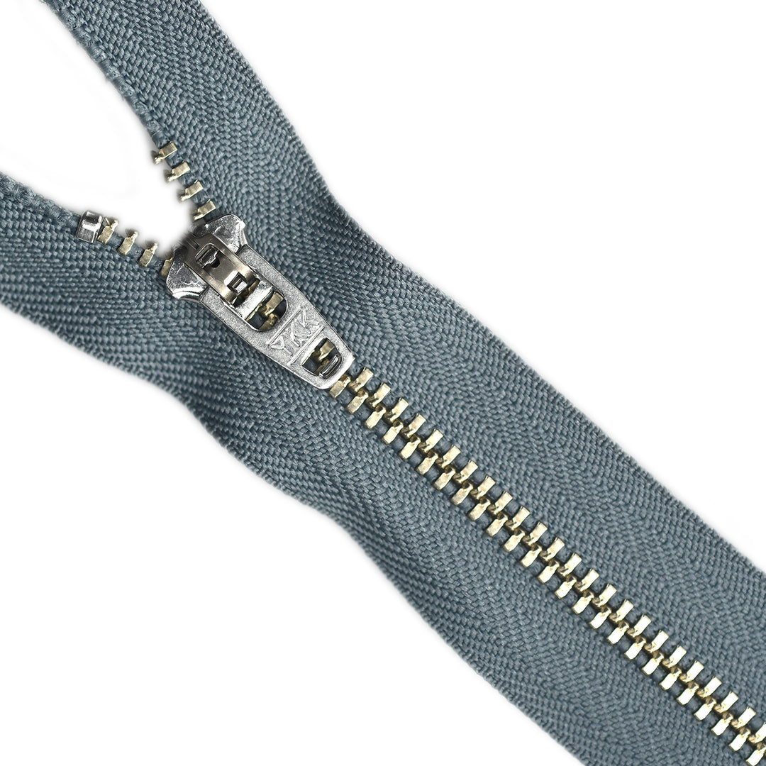 YKK JEAN ZIP NO.4.5 NICKEL COL 578 STORM GREY