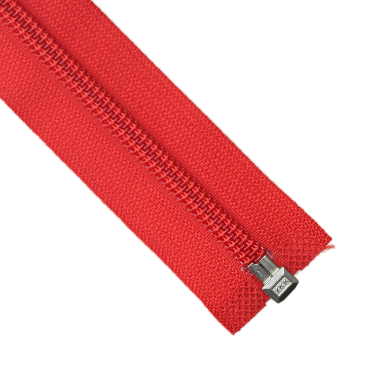 YKK NYLON OPEN-END ZIP NO.5 COL 519 RED