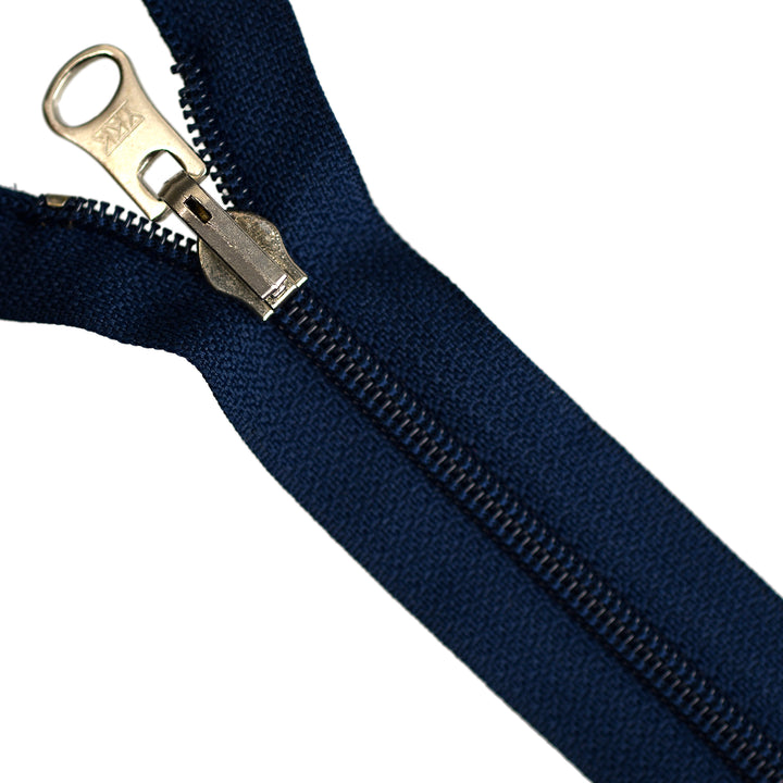 YKK NYLON OPEN-END REVERSIBLE ZIP NO.5 COL 919 DEEP BLUE