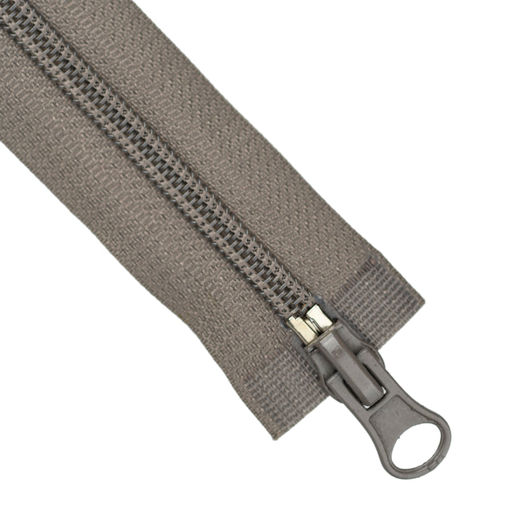 NYLON NO.5 OPEN-END TWO-WAY ZIP COL TAUPE
