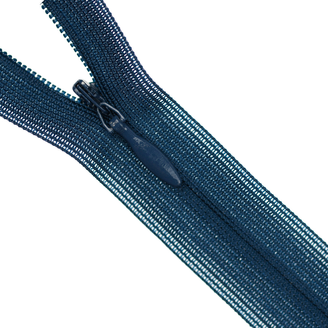 YKK INVISIBLE MESH ZIP COL 920 DEEP OCEAN BLUE