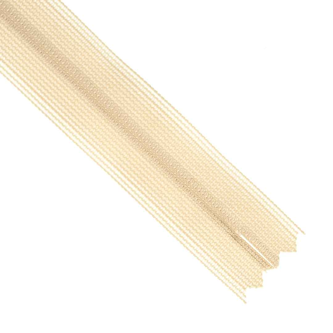 YKK INVISIBLE MESH ZIP COL 371 COOL BEIGE