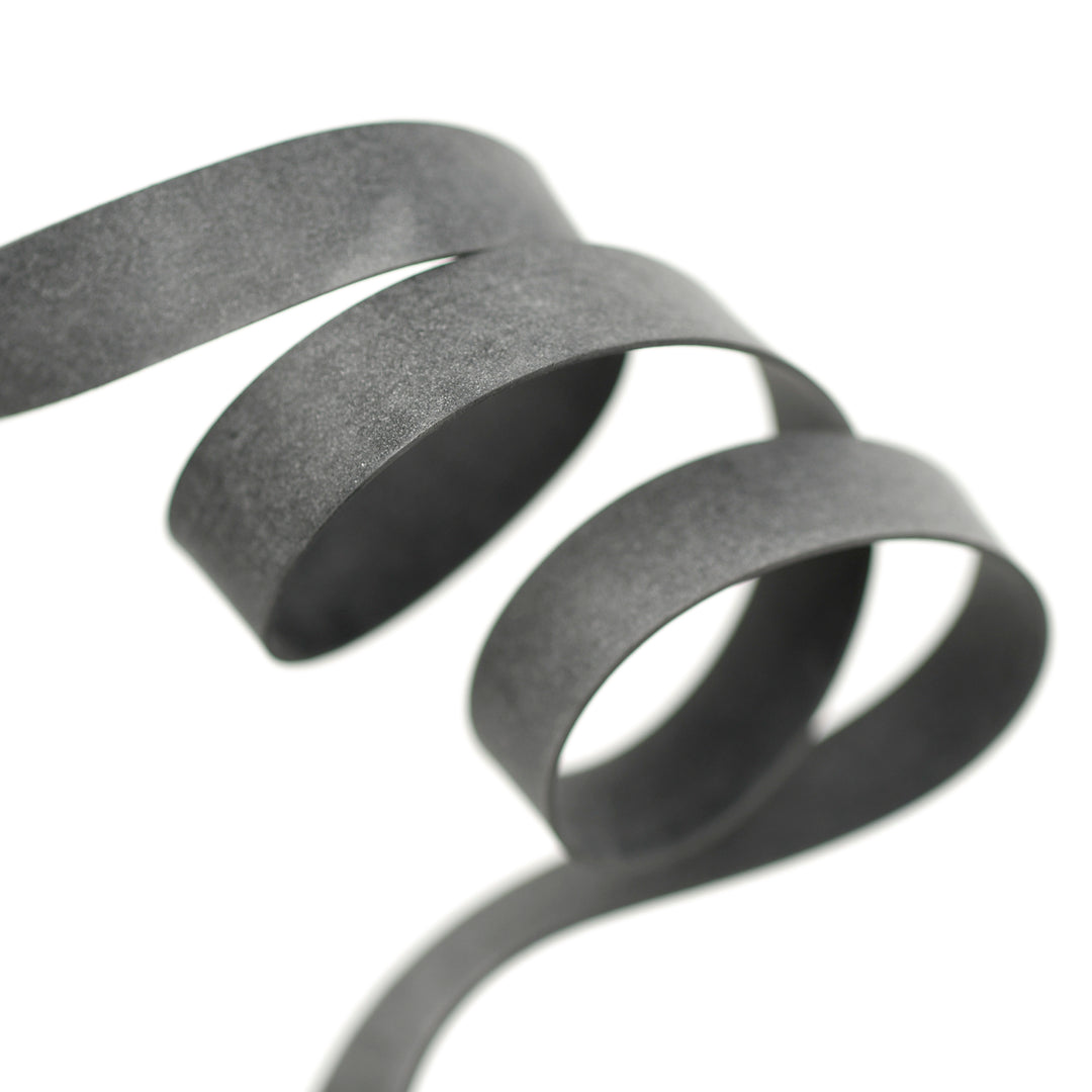GIRFLEX ELASTICISED RUBBER TAPE FOR STRETCH FABRICS BLACK/GREY
