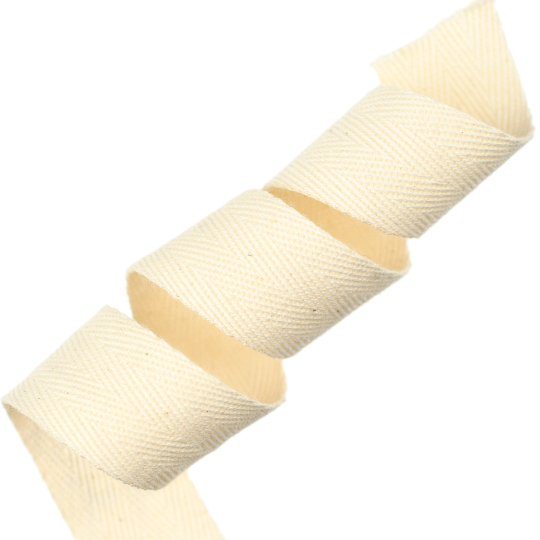 COTTON HERRINGBONE TAPE NATURAL