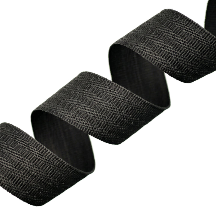 POLY HERRINGBONE TAPE DARK CHARCOAL