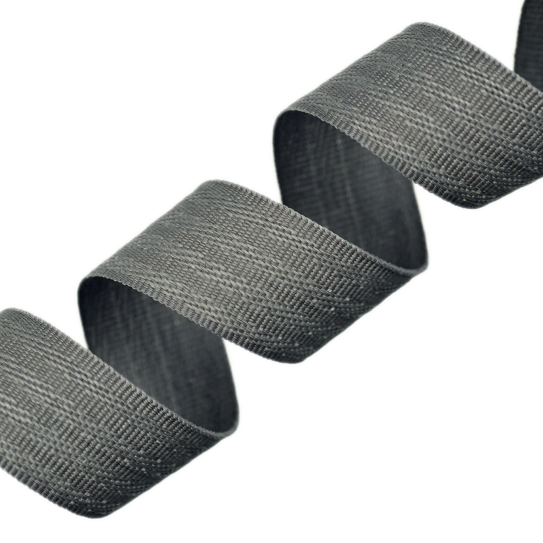 POLY HERRINGBONE TAPE MID-GREY