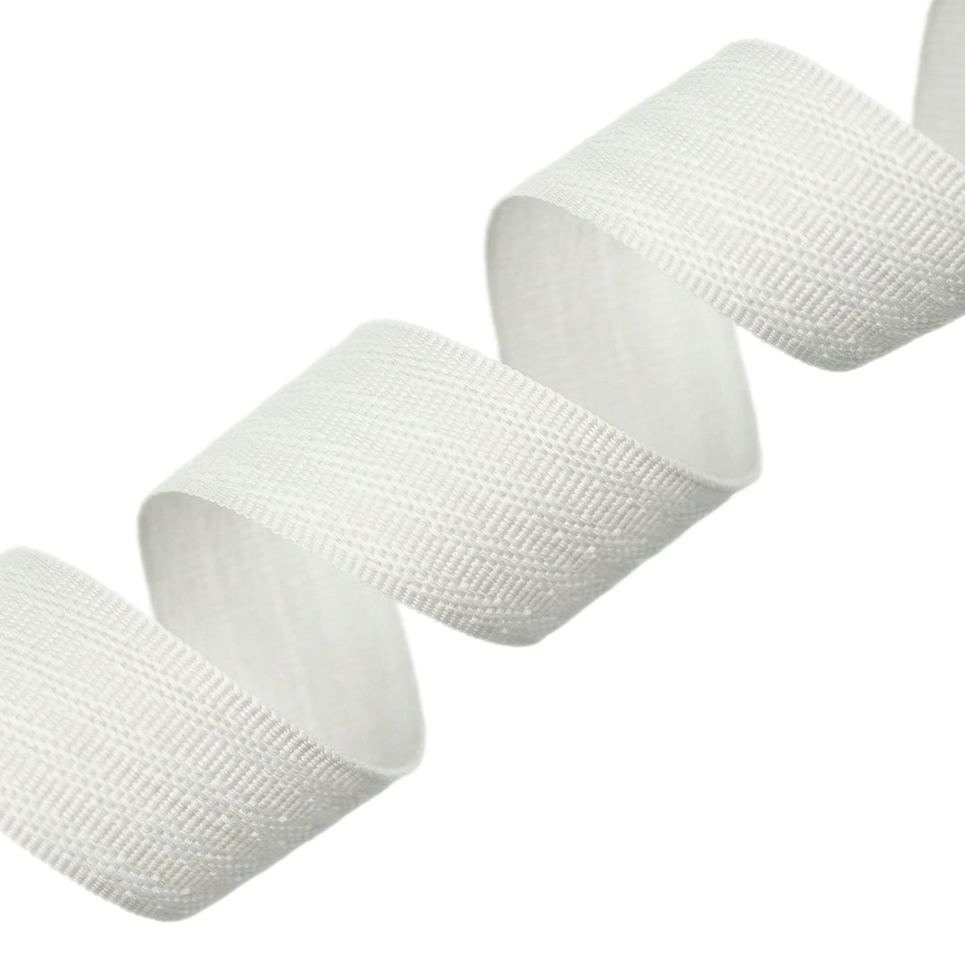 POLY HERRINGBONE TAPE NATURAL WHITE