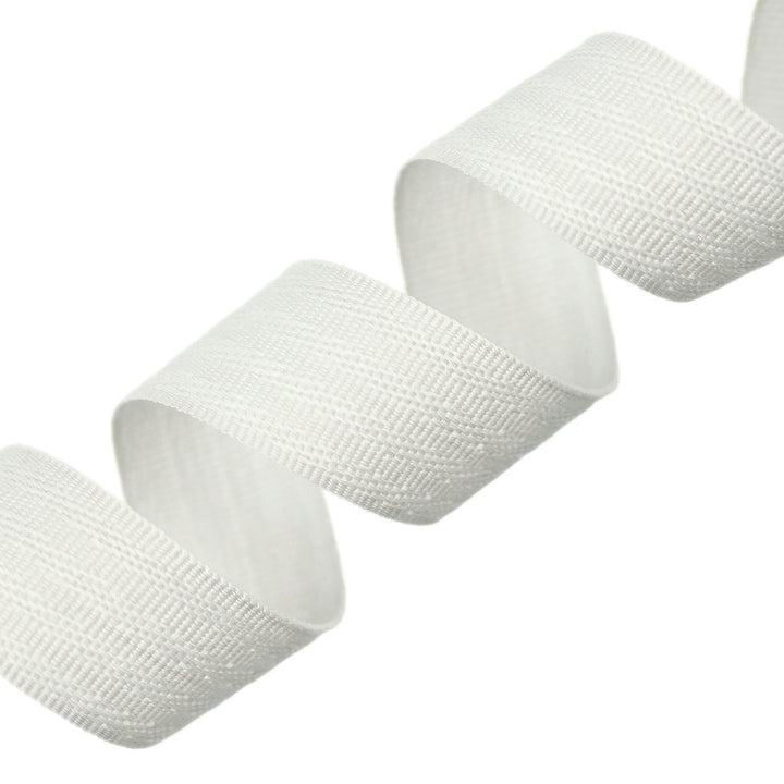 POLY HERRINGBONE TAPE NATURAL WHITE