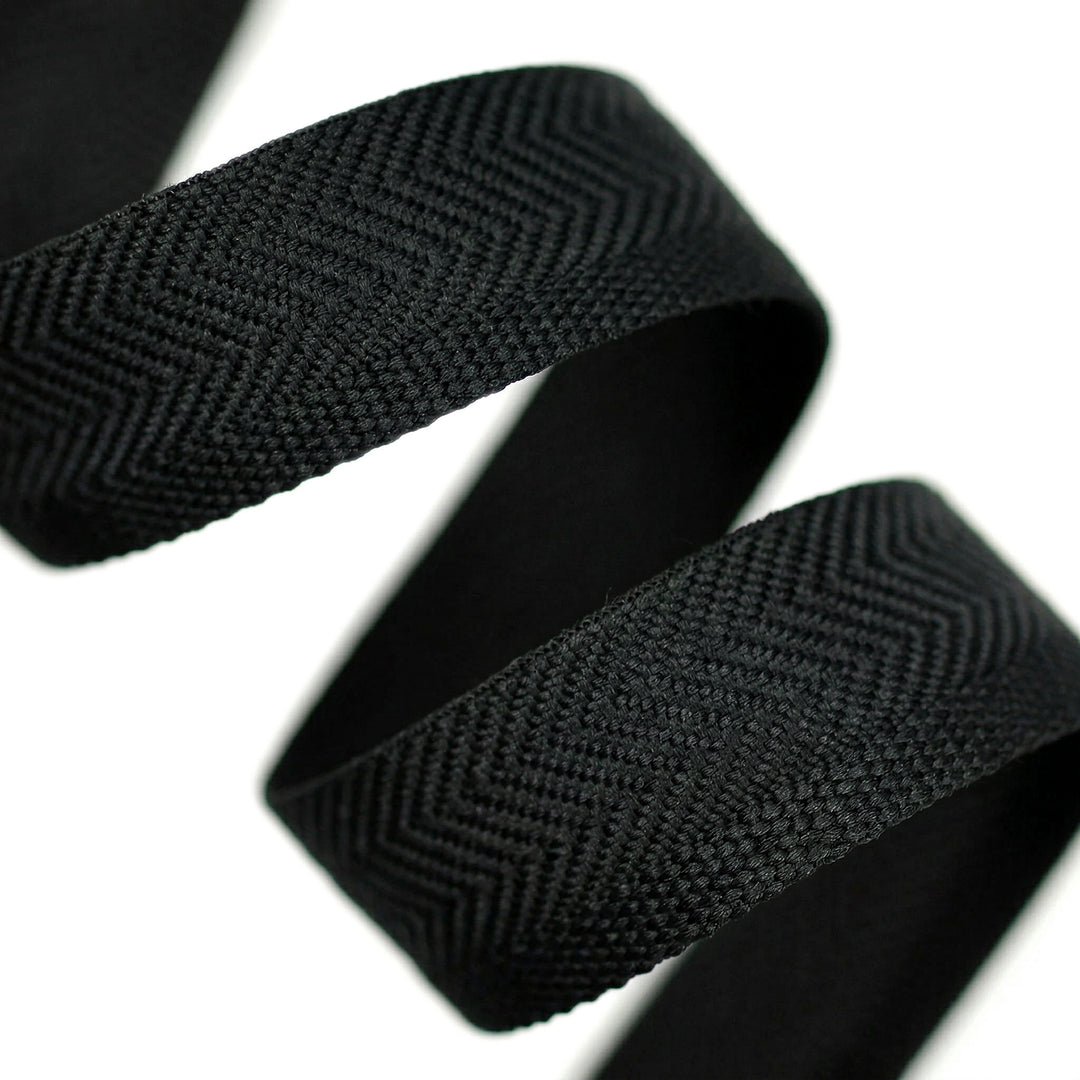 15MM KICK TAPE FOR HEMMING PANTS, COATS & JACKETS BLACK