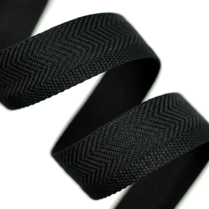 15MM KICK TAPE FOR HEMMING PANTS, COATS & JACKETS BLACK