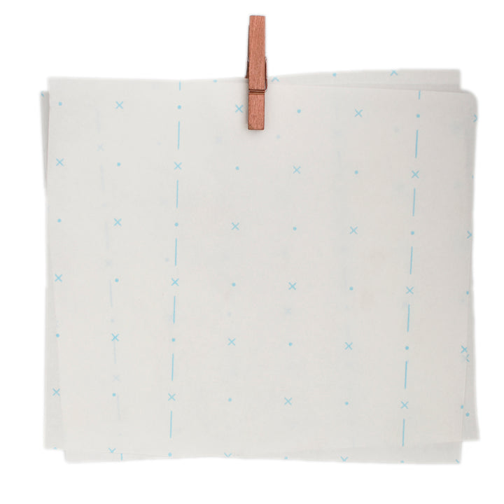 1590MM MARKING PAPER BLUE DOT &amp; CROSS 250M ROLL