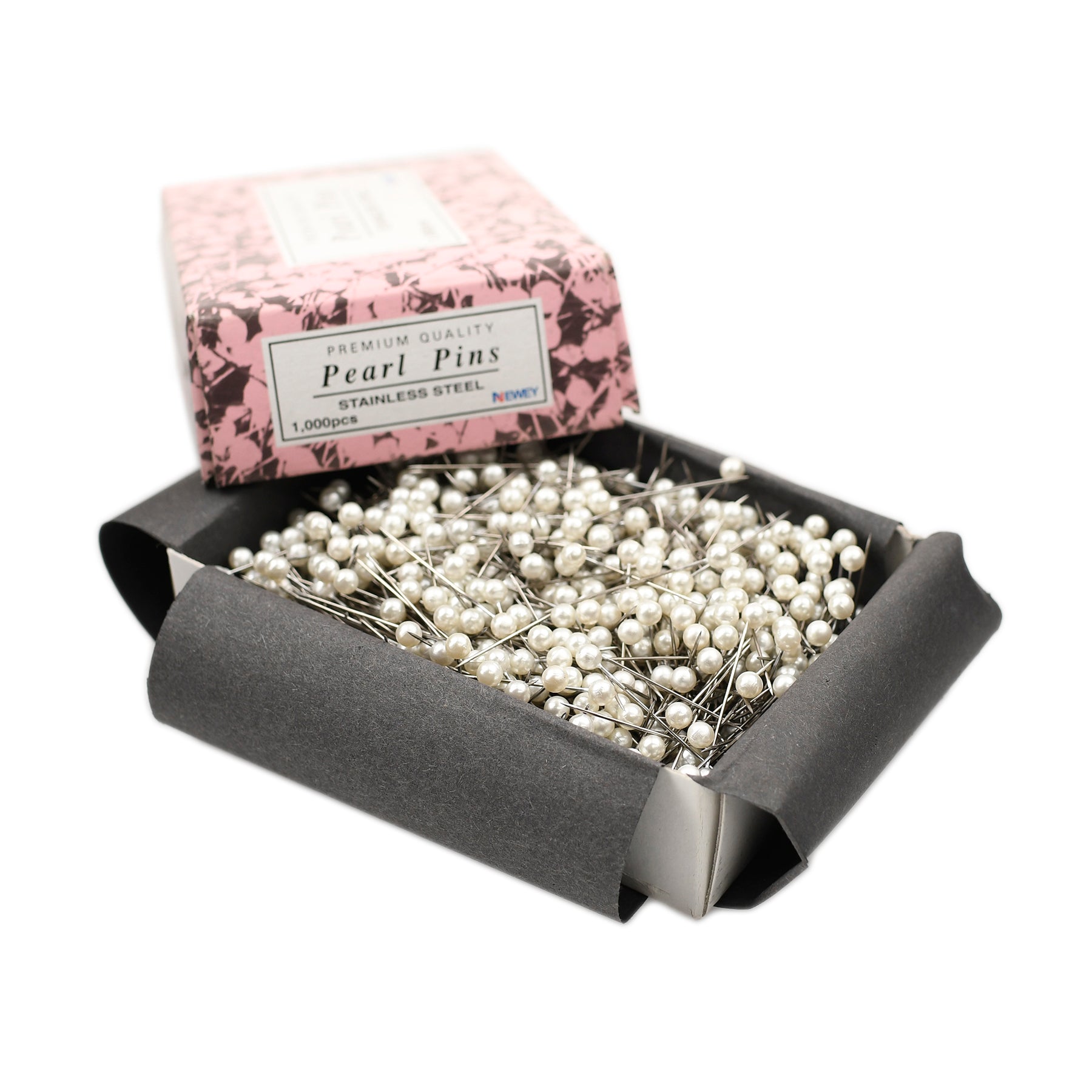 30MM SHARP-POINT PEARL HEAD PINS 0.58MM BOX 1000 – JackStock Haberdashery