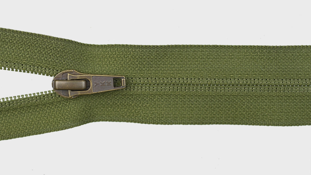 IN-REVERSE STANDARD SLIDER FOR YKK NYLON COIL ZIPS - ANTIQUE GOLD