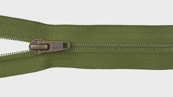 IN-REVERSE STANDARD SLIDER FOR YKK NYLON COIL ZIPS - ANTIQUE GOLD