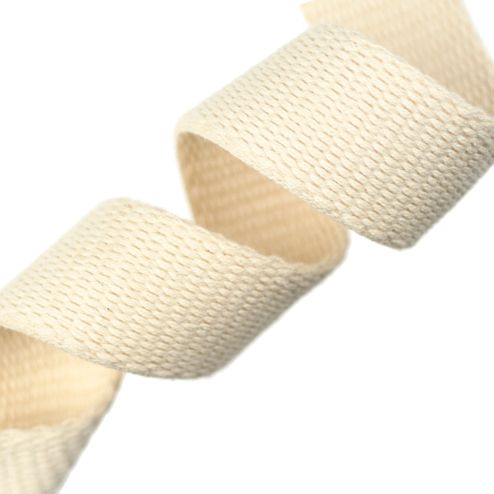 HEAVYWEIGHT 100% COTTON WOVEN TAPE NATURAL