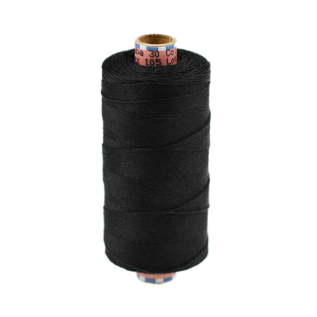 SABA TKT 30 SEWING &amp; TOPSTITCHING THREAD FOR HEAVY FABRICS COL 4004 ULTRA-BLACK