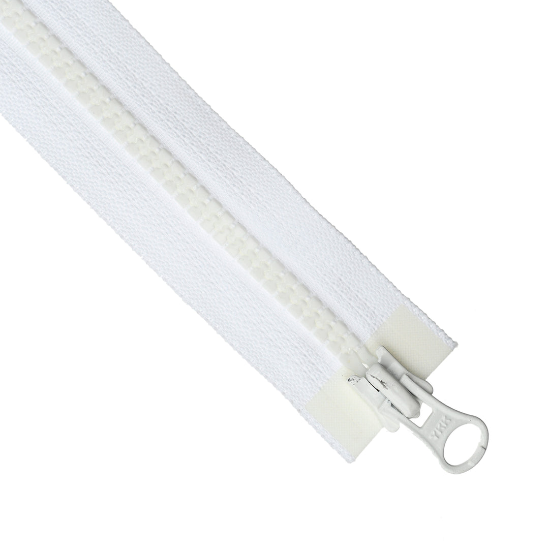 YKK VISLON OPEN-END TWO-WAY ZIP NO.5 COL 501 WHITE