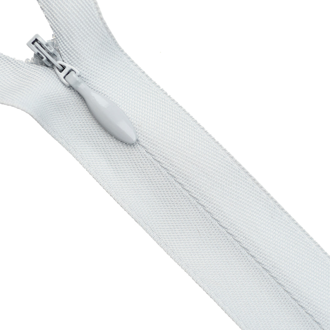 HEAVY-DUTY INVISIBLE ZIP COL 369 SILVER GREY