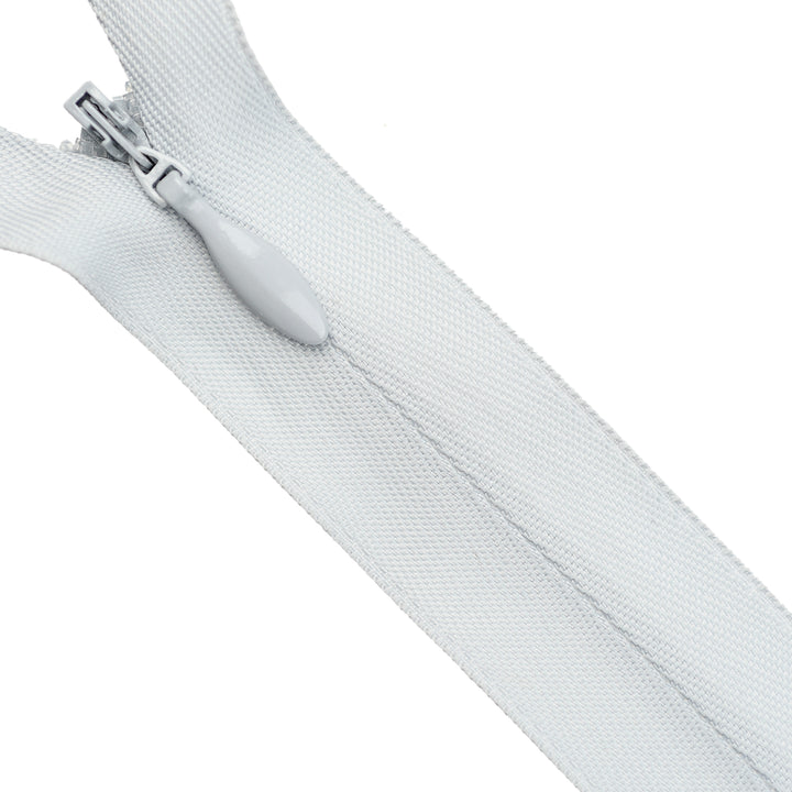 HEAVY-DUTY INVISIBLE ZIP COL 369 SILVER GREY