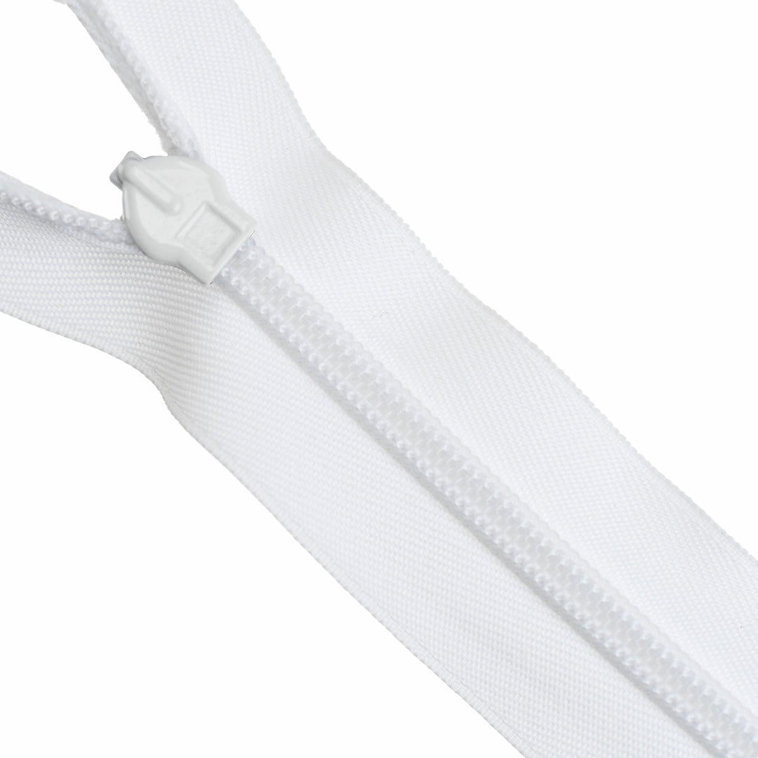 HEAVY-DUTY INVISIBLE ZIP COL WHITE