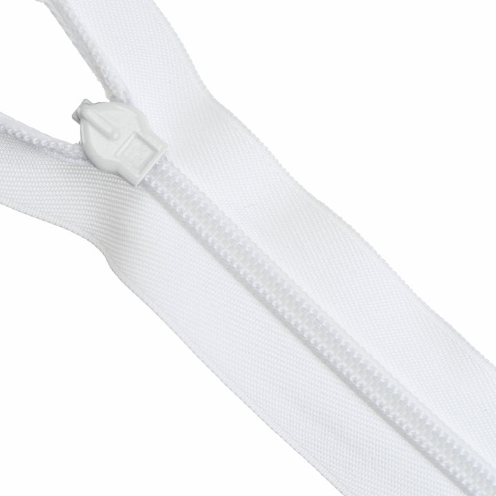 HEAVY-DUTY INVISIBLE ZIP COL WHITE