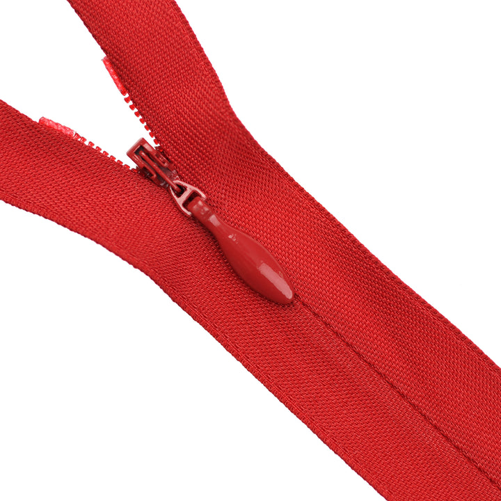 HEAVY-DUTY INVISIBLE ZIP COL 519 RED