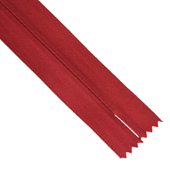 HEAVY-DUTY INVISIBLE ZIP COL 520 DARK RED