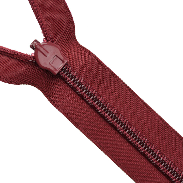 HEAVY-DUTY INVISIBLE ZIP COL 527 BURGUNDY