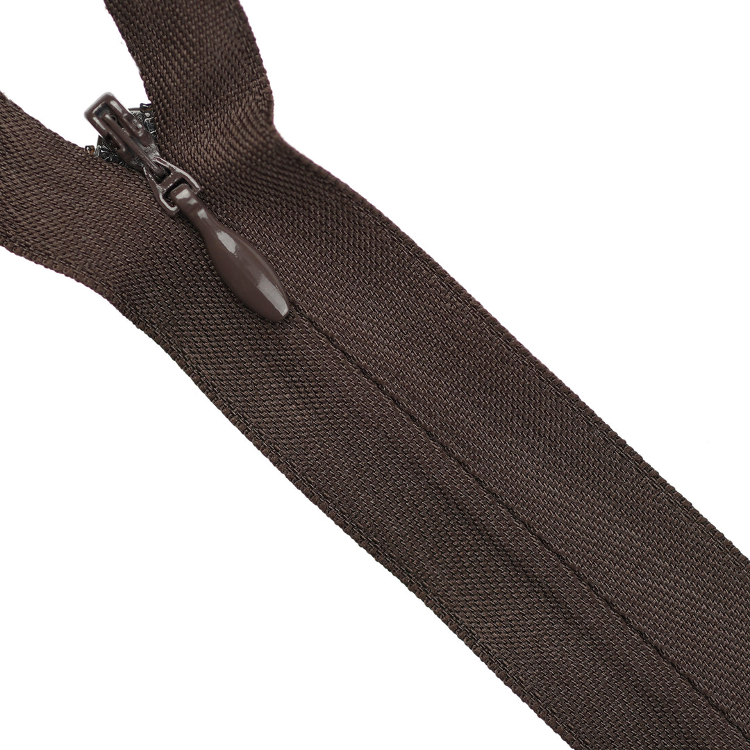 HEAVY-DUTY INVISIBLE ZIP COL 570 BROWN