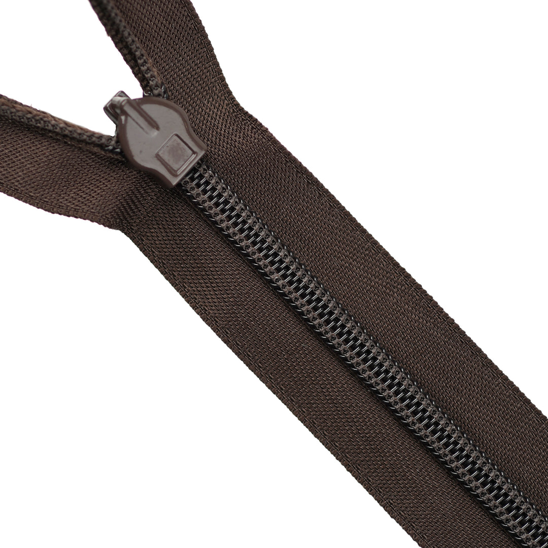 HEAVY-DUTY INVISIBLE ZIP COL 570 BROWN