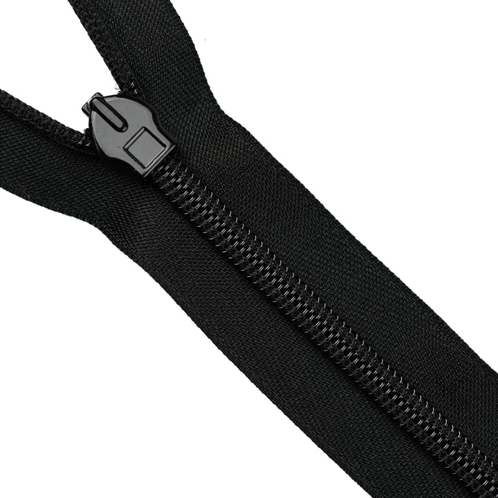 HEAVY-DUTY INVISIBLE ZIP COL BLACK