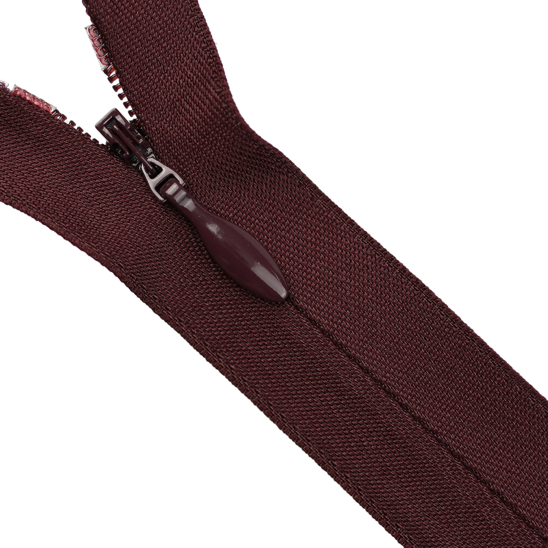 HEAVY-DUTY INVISIBLE ZIP COL 864 CLARET