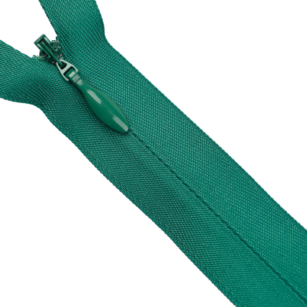 HEAVY-DUTY INVISIBLE ZIP COL 878 EMERALD GREEN