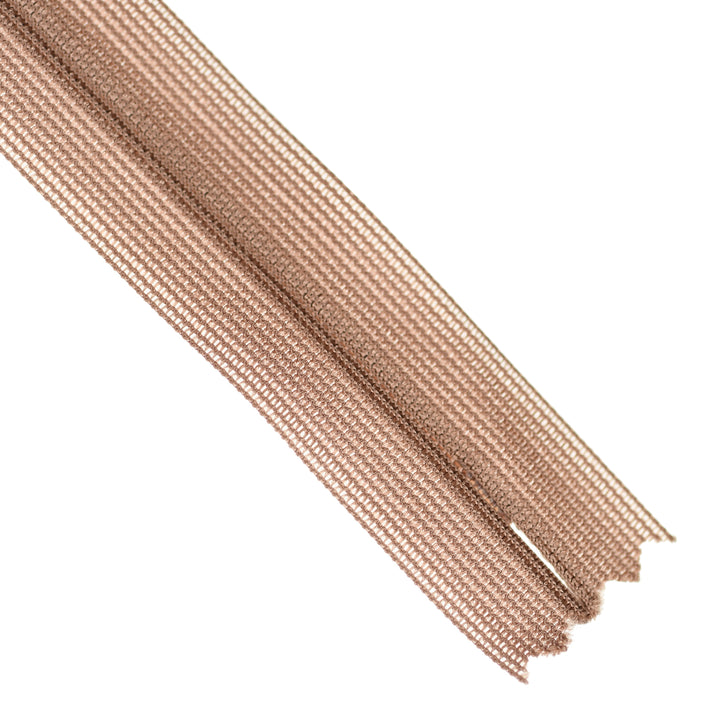 YKK INVISIBLE MESH ZIP COL 008 LATTE