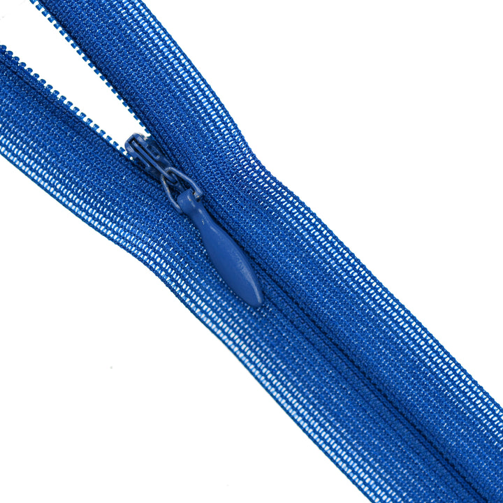 YKK INVISIBLE MESH ZIP COL 027 ELECTRIC BLUE