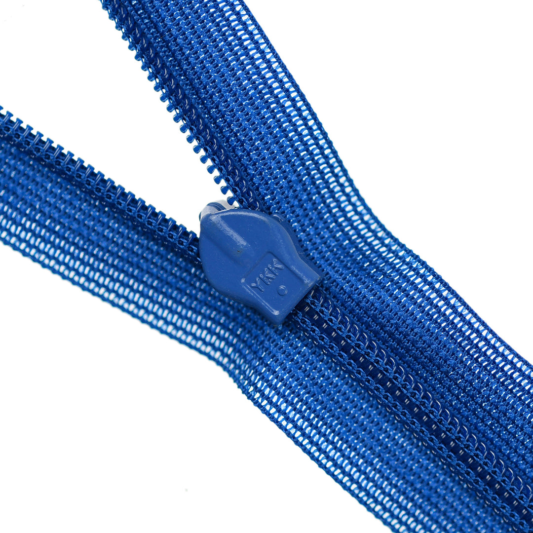 YKK INVISIBLE MESH ZIP COL 027 ELECTRIC BLUE