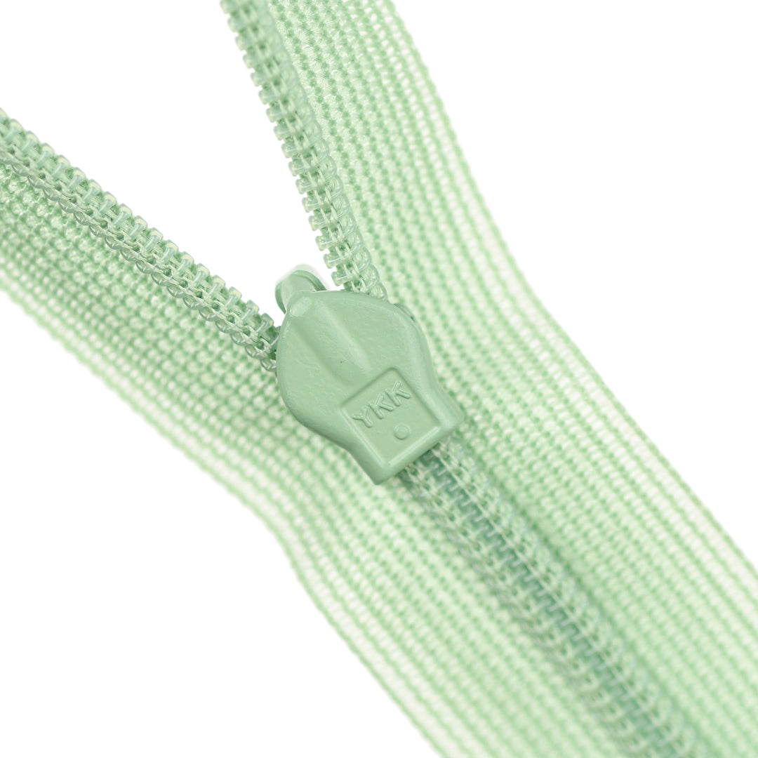 YKK INVISIBLE MESH ZIP COL 063 LIGHT SAGE