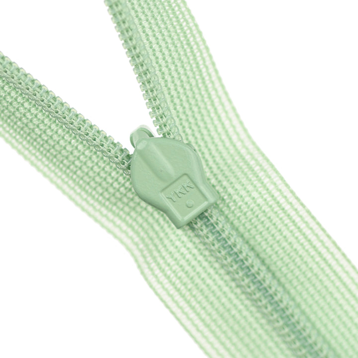 YKK INVISIBLE MESH ZIP COL 063 LIGHT SAGE