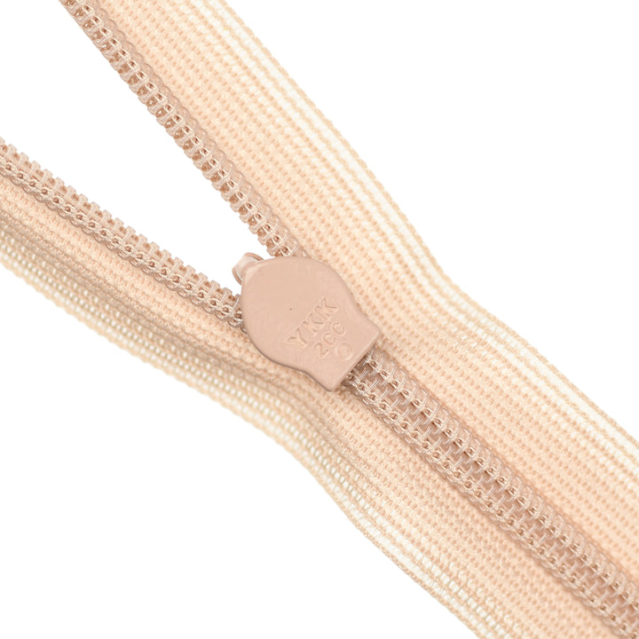 YKK INVISIBLE MESH ZIP COL 098 WARM BEIGE