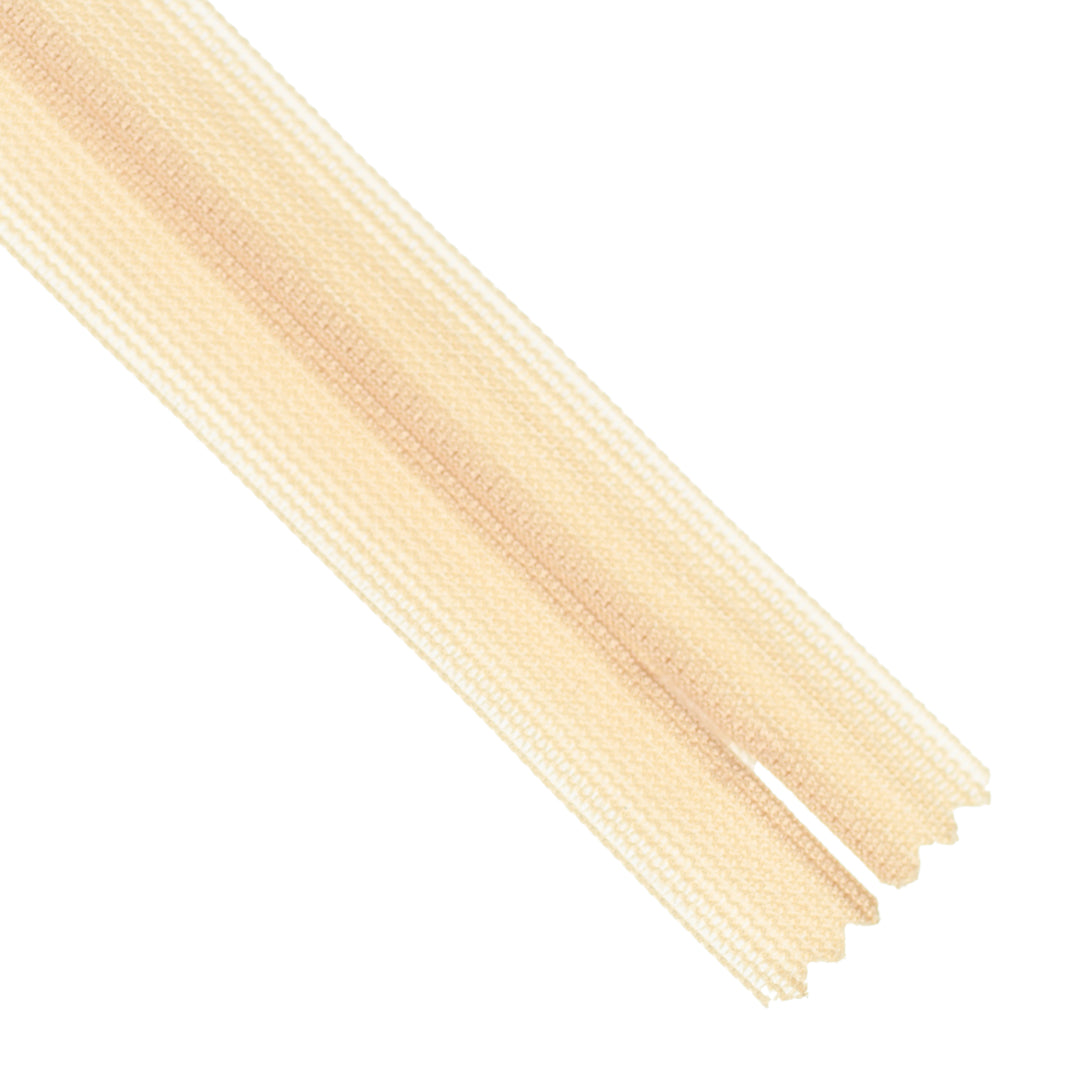 YKK INVISIBLE MESH ZIP COL 125 SOFT BEIGE