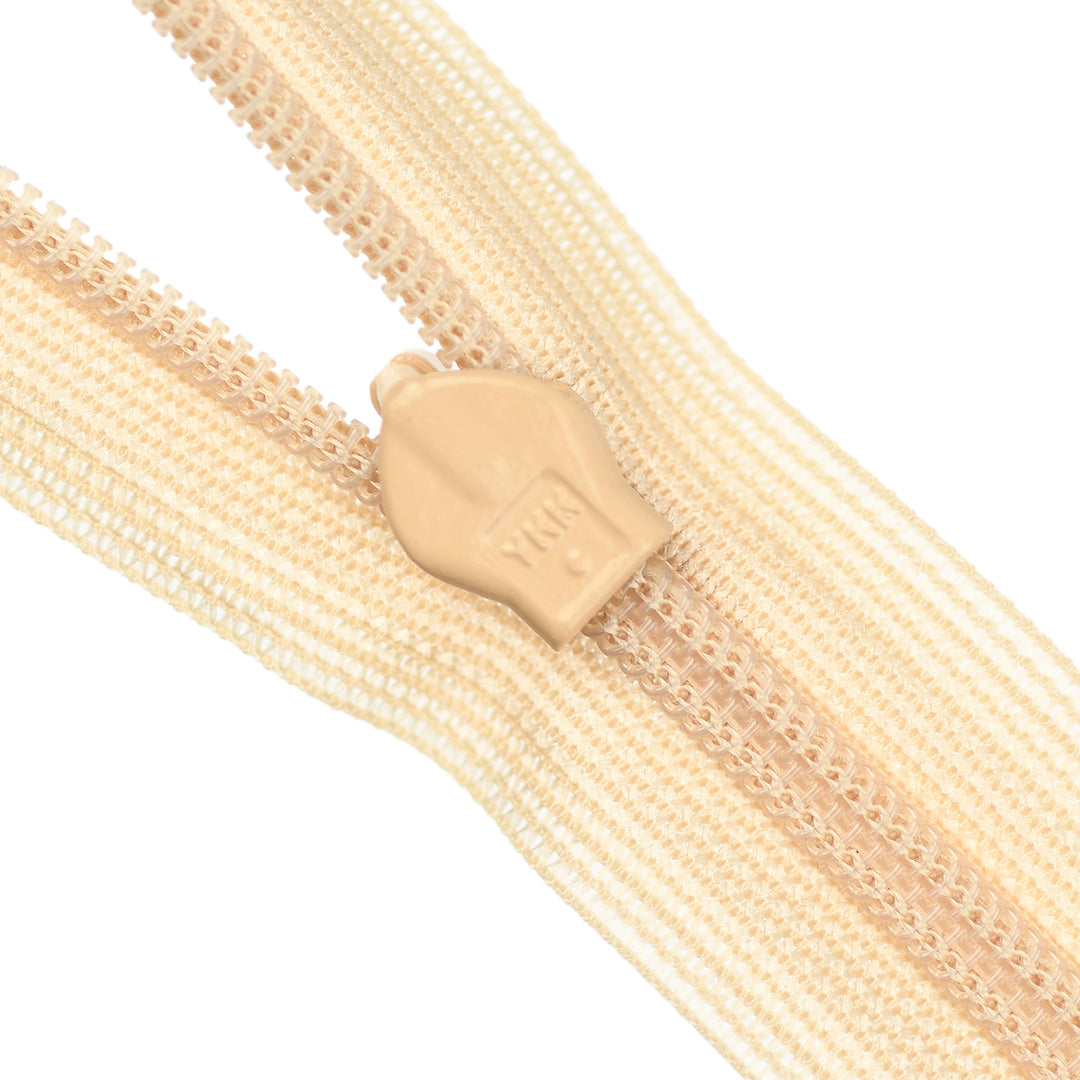 YKK INVISIBLE MESH ZIP COL 125 SOFT BEIGE