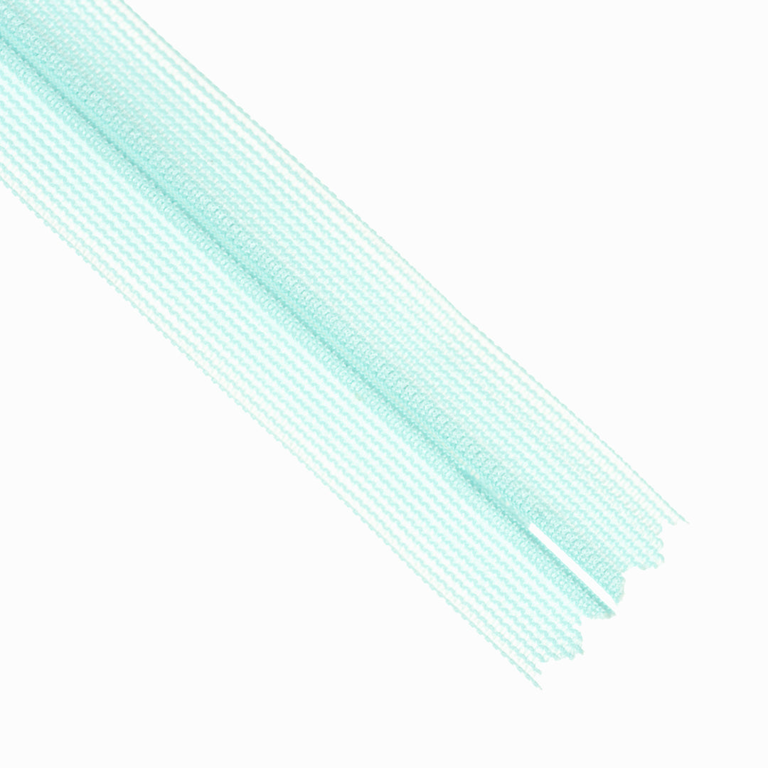 YKK INVISIBLE MESH ZIP COL 142 CRYSTAL AQUA