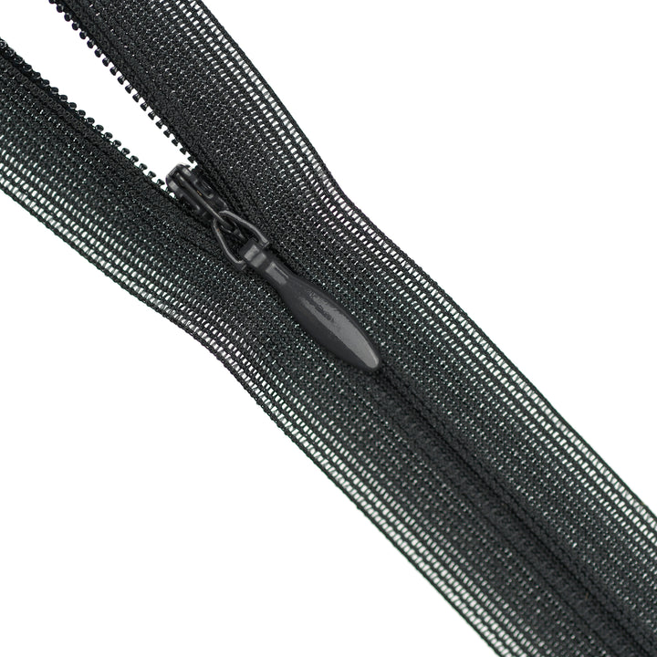 YKK INVISIBLE MESH ZIP COL 156 CHARCOAL