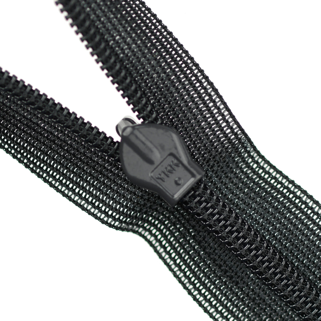 YKK INVISIBLE MESH ZIP COL 156 CHARCOAL