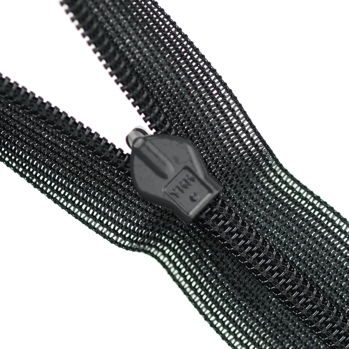 YKK INVISIBLE MESH ZIP COL 156 CHARCOAL
