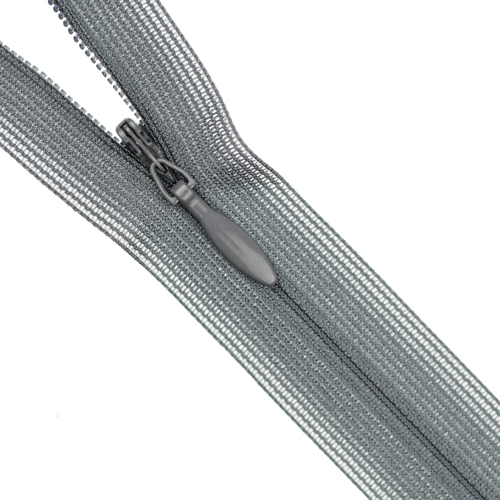 YKK INVISIBLE MESH ZIP COL 183 DEEP GREY
