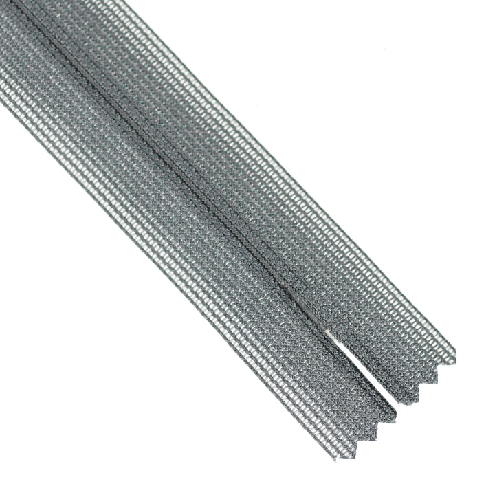 YKK INVISIBLE MESH ZIP COL 183 DEEP GREY