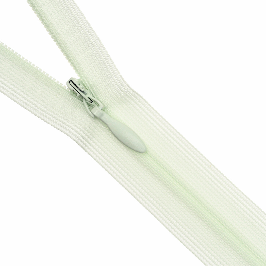 YKK INVISIBLE MESH ZIP COL 184 ICY GREEN