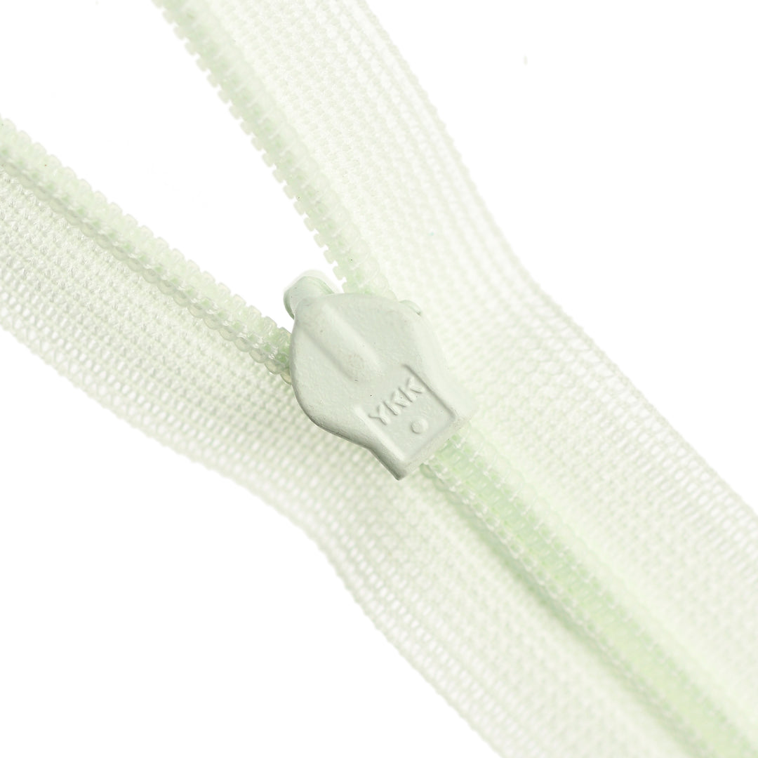 YKK INVISIBLE MESH ZIP COL 184 ICY GREEN