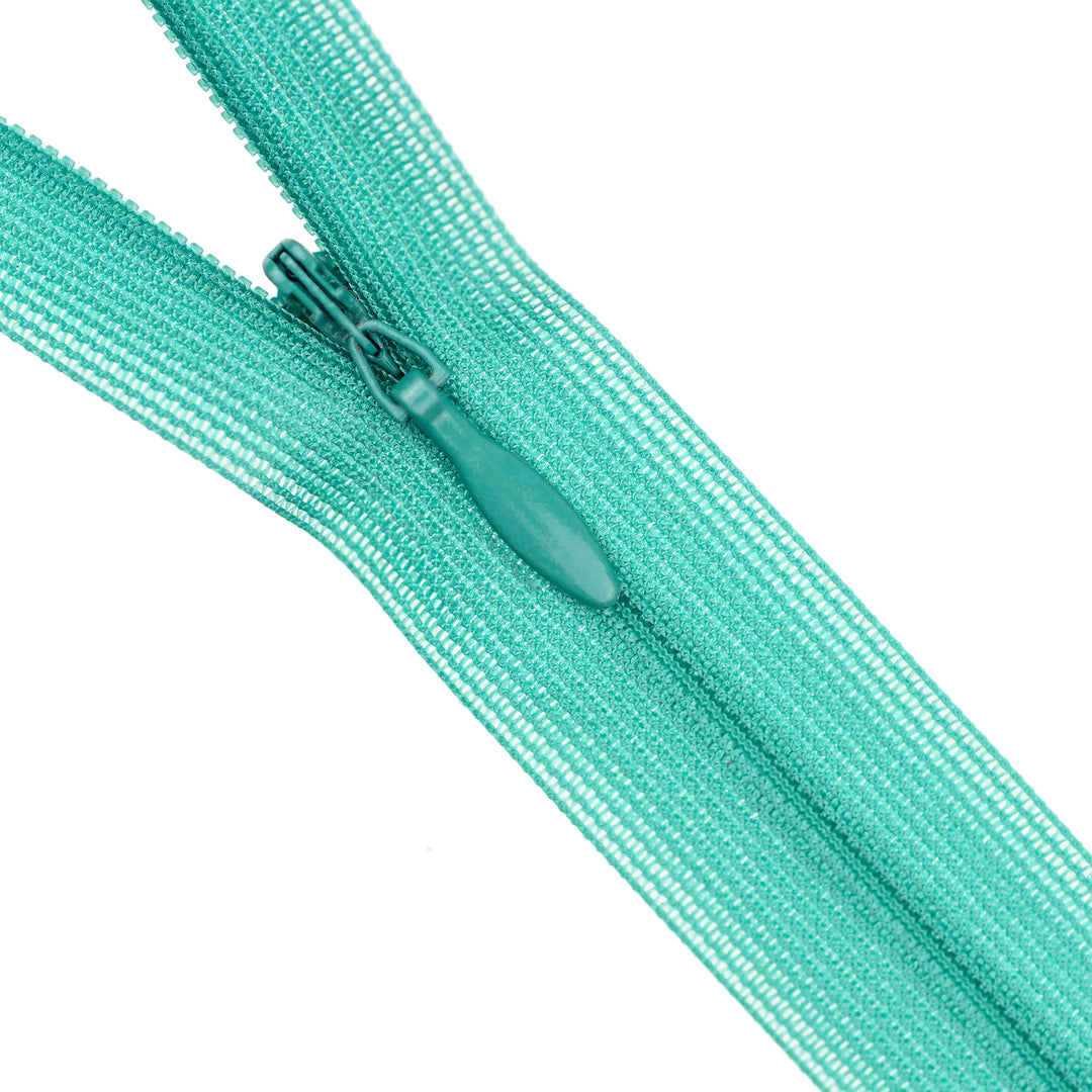 YKK INVISIBLE MESH ZIP COL 332 BRIGHT JADE